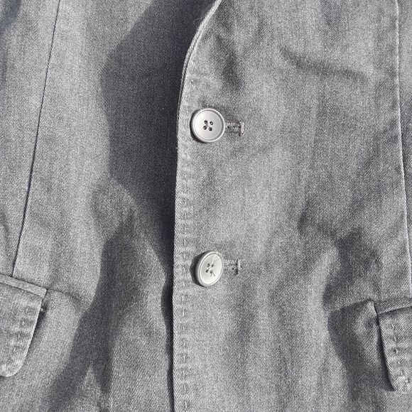Decree black long line Jean jacket - Picture 4 of 11